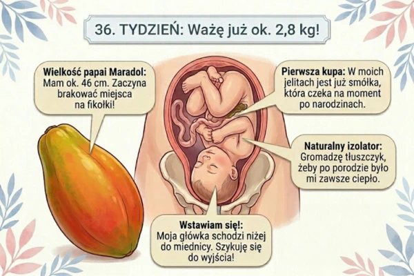 36 Rozwój dziecka w 36 tygodniu ciąży